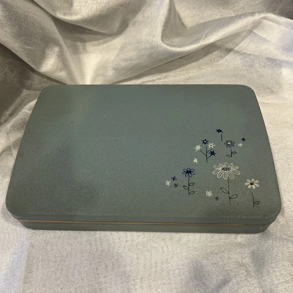 Farrington Vintage Clamshell Jewelry Case 60s‎ Travel USA Classic Blue 8.5