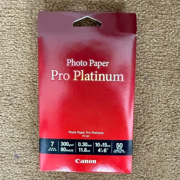 Canon Pro Platinum Photo Paper - Red