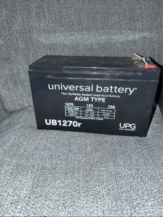 UB1270r 12V 7Ah AGM Universal Battery
