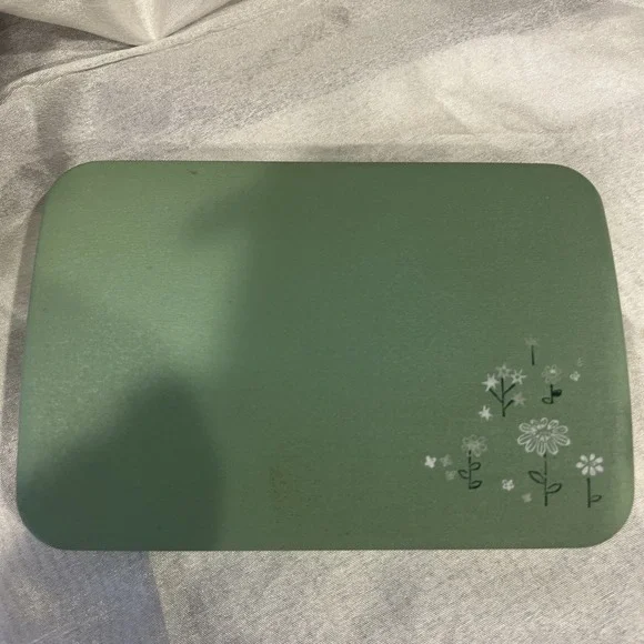 Farrington Vintage Clamshell Jewelry Case 60s Travel USA Classic Green 6.5