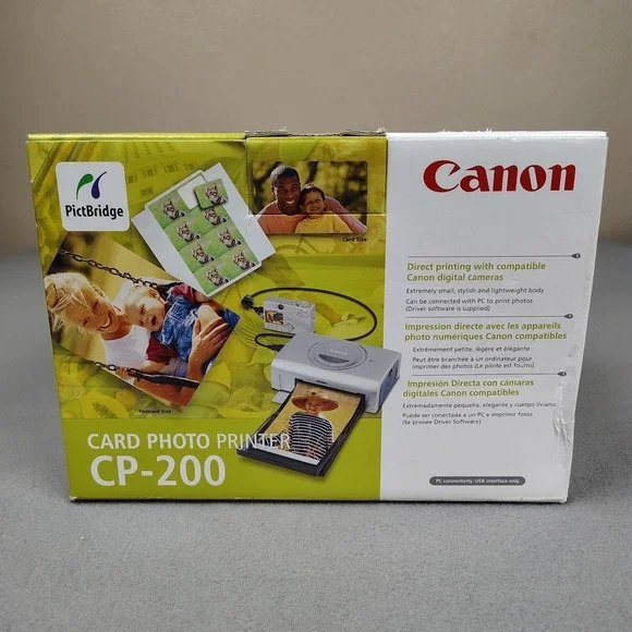 CANON Card Photo Printer CP-200 Direct Print From Digital Cameras Portable NEW