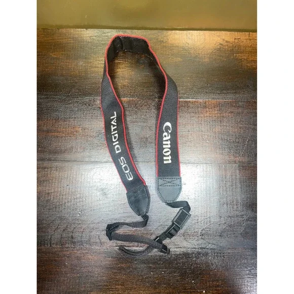 Canon EOS Digital Camera‎ Strap Neck Shoulder Sling Black Red Adjustable