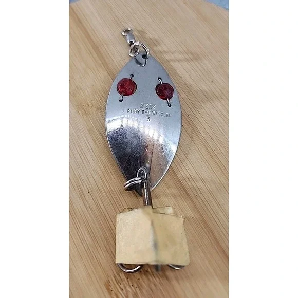 VINTAGE Gibbs LUCKY STRIKE RED EYE Wiggler FISHING LURE PIKE MUSKY LURE
