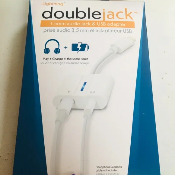 NEW✅Double Jack 3.5mm audio&Usb adapter