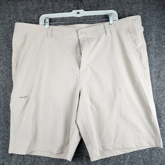Columbia PFG Fishing Shorts Mens 46 Beige FS4602 Stretch Quick Dry Performance