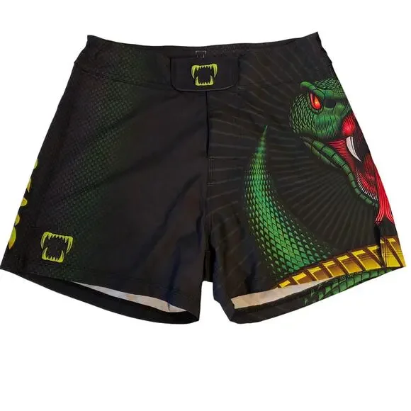 Mat Beast Green Viper Grappling Shorts 28 XS MMA Fight Training BJJ Gym