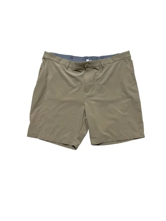 Adidas Golf Khaki Performance Shorts Mens 42 Stretch 8” Inseam