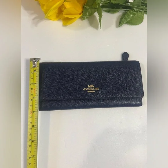 Coach Black Key Card Holder Leather Accessory