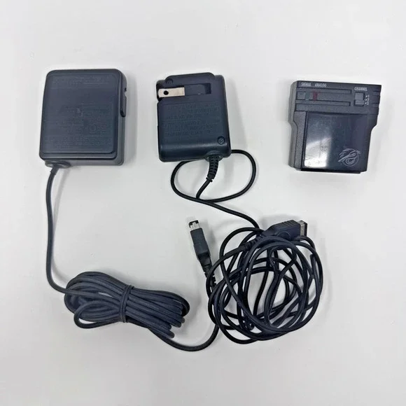 Lot of 2 Official Nintendo AC Adapters NTR-002 AGS-002+Pelican Chameleon Adapter