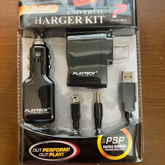 Playtech Portable / PSP Power Charger KIT NEW/SEALED 1000/2000/3000