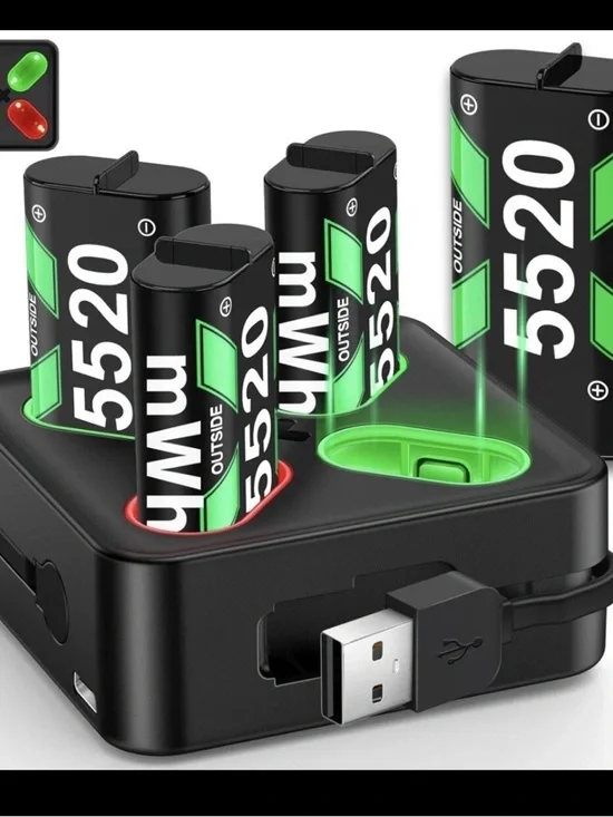 5520 Rechargeable Battery Kit with USB Charger x-1 x s series 4 mwh Xbox