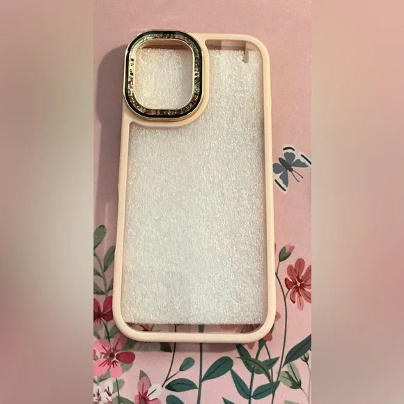 Sparkling Phone Case with Rhinestone Accents/ I Phone 16