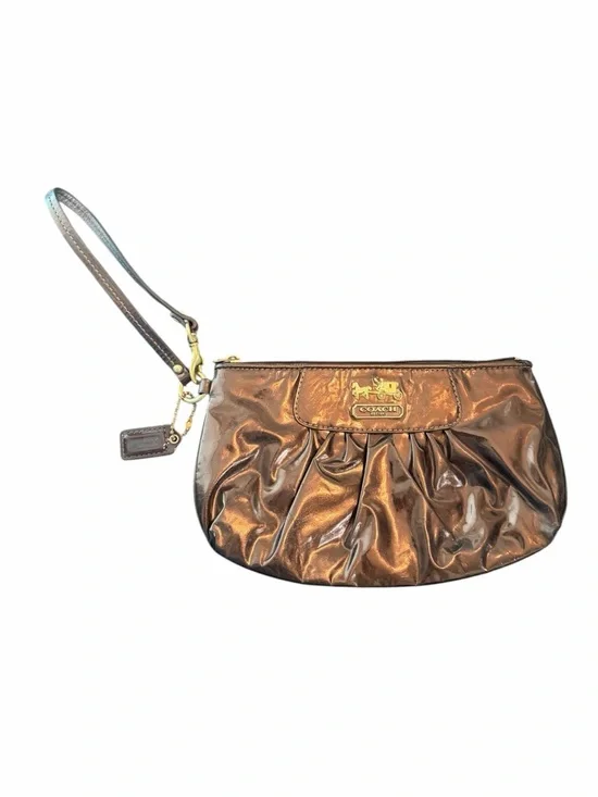 Coach Bronze Madison Wristlet Purse