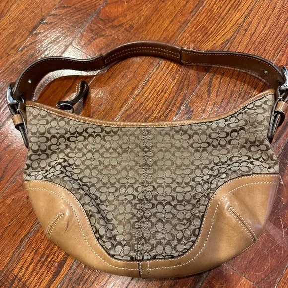 Coach leather Signature Sufflette leather handbag y2k