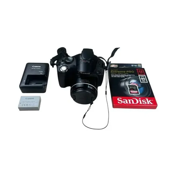 Canon PowerShot SX40 HS 12.1MP Digital Camera Full HD 35x Zoom & Charger Tested