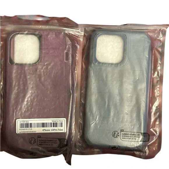 SHEIN Purple iPhone 13 Pro Max and Black iPhone 15 Pro Max Case Bundle