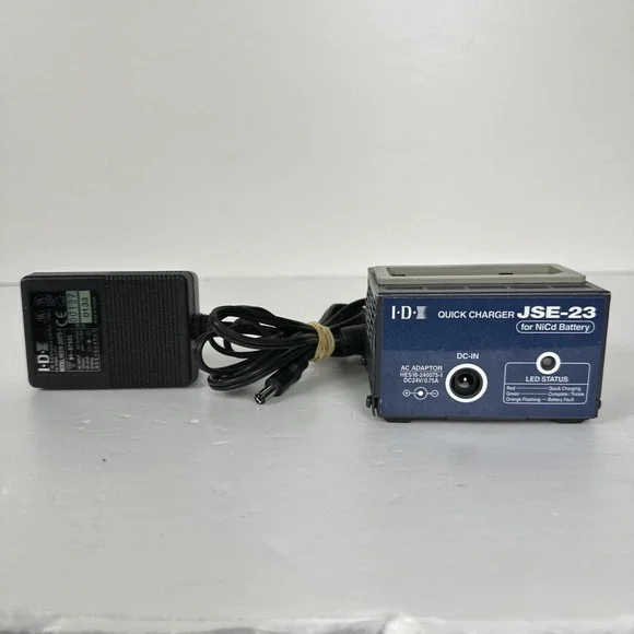IDX JSE-23 NP-Type NiCD Battery Charger * Nickel-Cadmium Only‎ NP Style Ni-CD