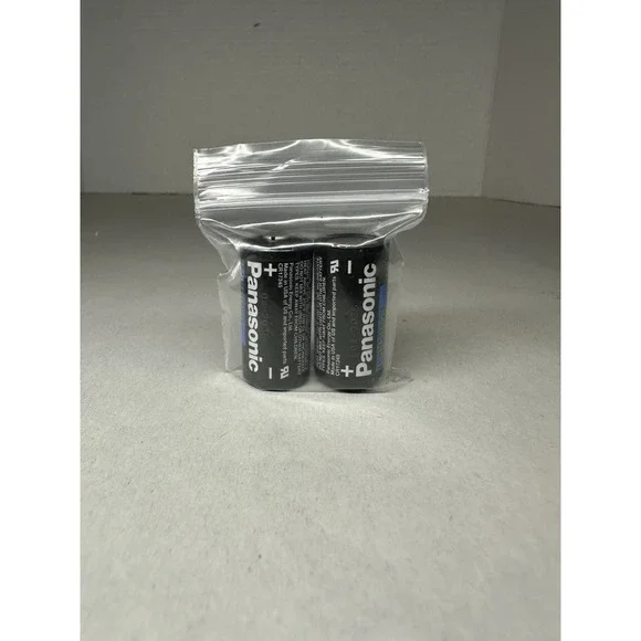 Panasonic CR123A 3V Long Lasting Lithium Batteries Pack of 2 Brand New