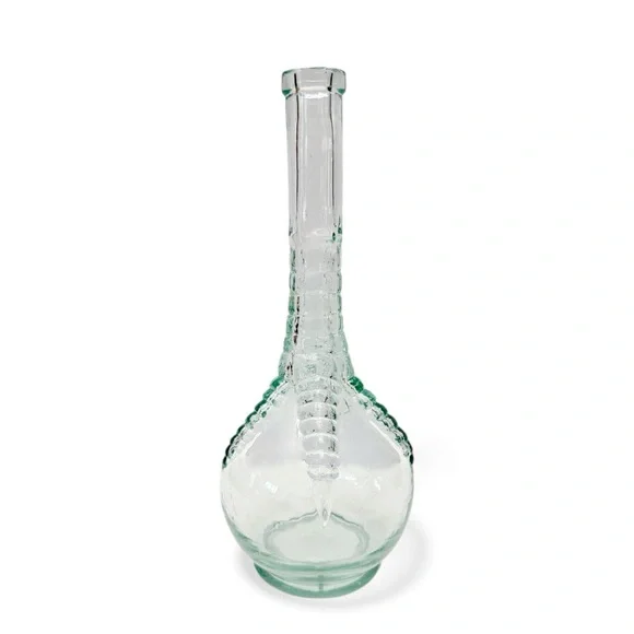 Vintage Glass Ball Claw Foot Chicken Foot Bottle Vase 11 1/4”