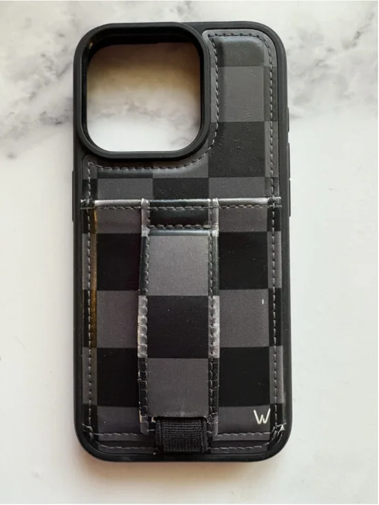 Walli Cases Midnight Check Phone Case For Iphone 15 Pro