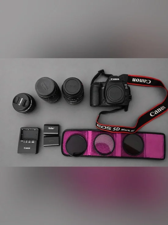 Canon 5D Mark IV Body & Canon EF 50mm lens , Canon EF 24-105mm f/4L IS USM lens