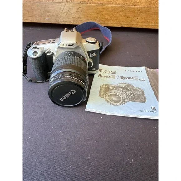 Canon EOS Rebel G 35mm Film Camera w/ 28-80mm Lens Vintage