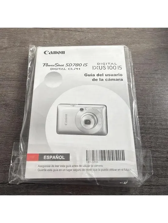 Canon PowerShot SD780 IS Instruction Booklet Manual SPANISH Español And English