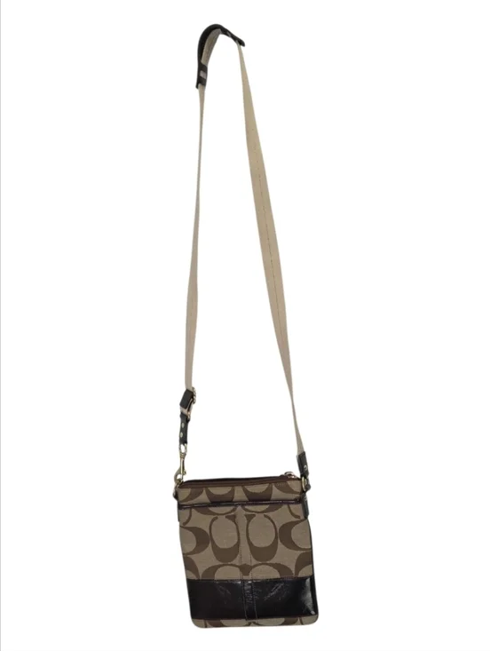 Y2K Coach Swingpack Crossbody Signature Canvas Bag E0849-41644