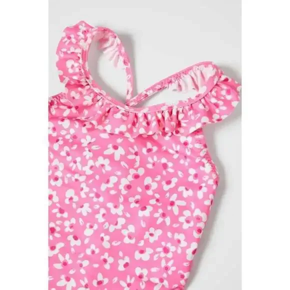 RUFFLED FLORAL SWIMSUIT