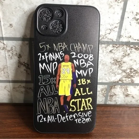 New Kobe Lakers‎ Black mamba iPhone 13 Case basketball black plastic