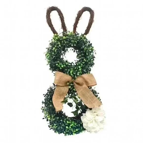 Boxwood Easter Bunny Door Hanger, 28
