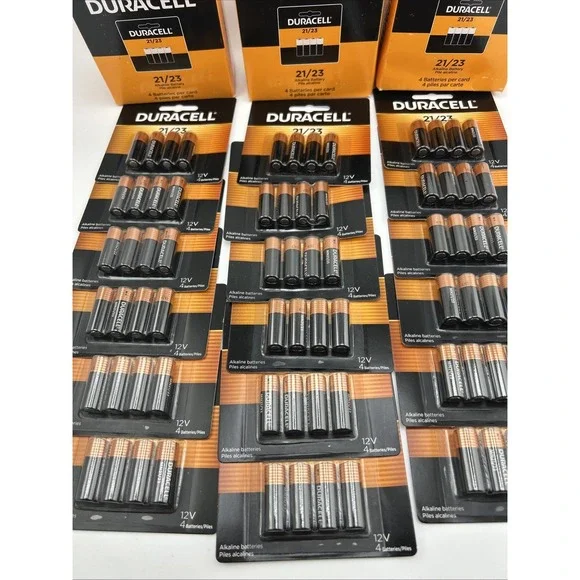 Duracell MN21B4 21/23 Alkaline 12 Volt Batteries 3 BOX Of 24-72 Total EXP 2029