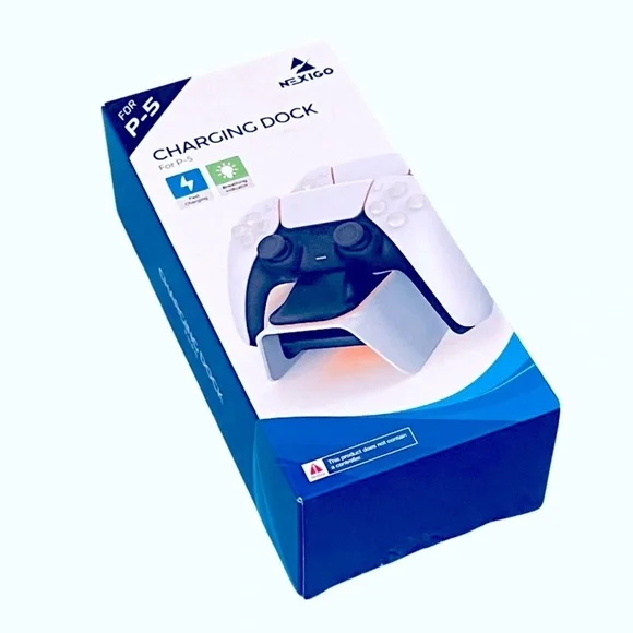 P-5 Fast Charging Dual Controller Dock for PS5 video game controllers NIB