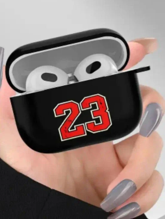 AIRPOD 4 Michael Jordan #23 Black Wireless Earbuds Charging Case