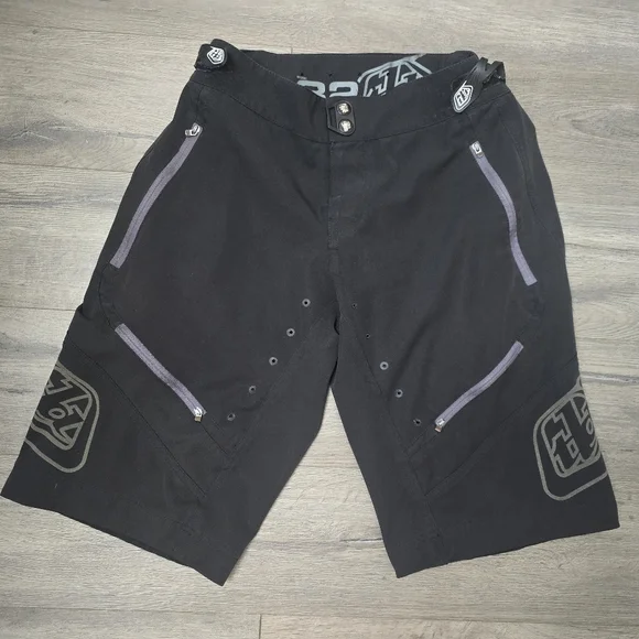 Troy Lee Designs Moto Shorts Size 32 Dirtbike Zippers Velcro Lightweight