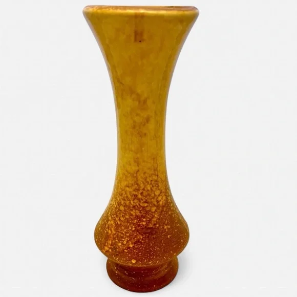 Haeger Golden Brown Speckled Vase, Signed #233 ~9
