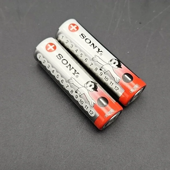 2 Vintage Sony Astro Boy AA Batteries R6P(R)/1.5V Rare‎ Collectible Not Working