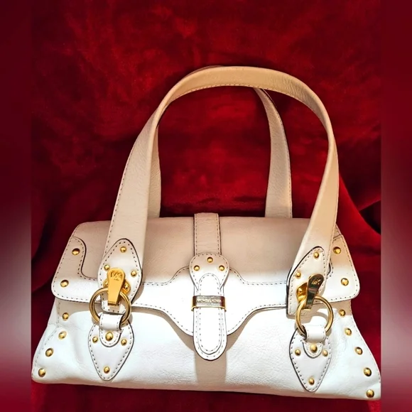 Michael Kors White Berkley Shoulder Bag