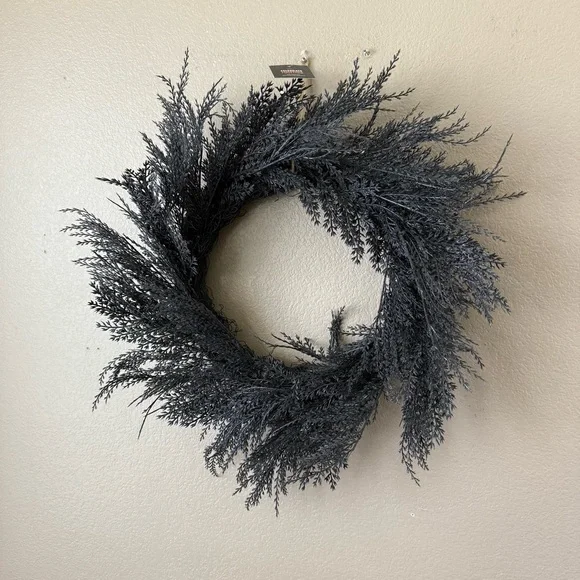 Halloween black artificial botanical design Wreath