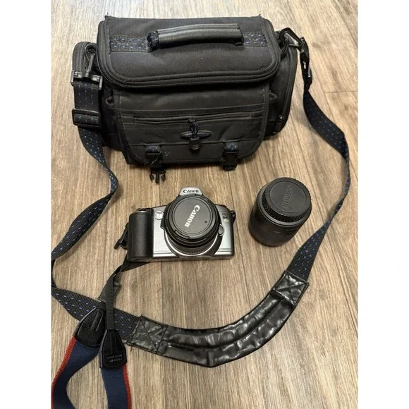 Canon EOS Rebel G II‎ 35mm Film Camera With 2 Lens 35-80; 80-200