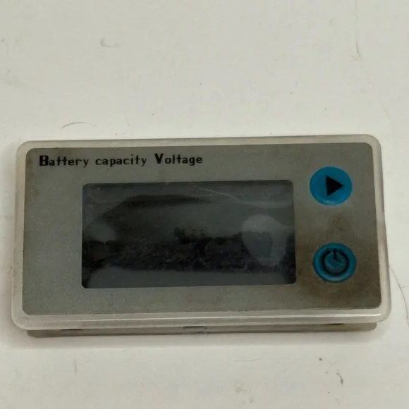 Battery Capacity Voltage Display with Blue Buttons