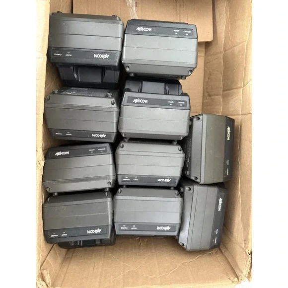 Lot Of 10 M/A-COM P7100 P7200 JAGUAR RAPID BATTERY DESKTOP CHARGER BML 161 78/20