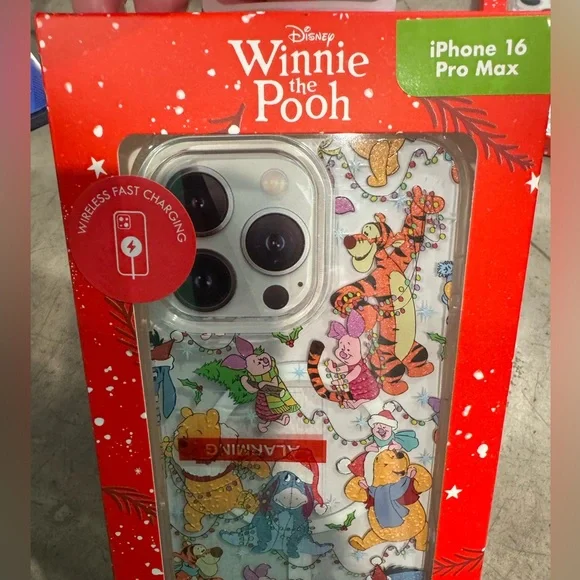 Disney Winnie the Pooh iPhone 16 Pro Max Case - Red and Multicolor