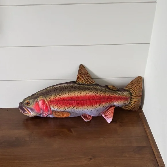 Life-Like Plush Fish Pillow