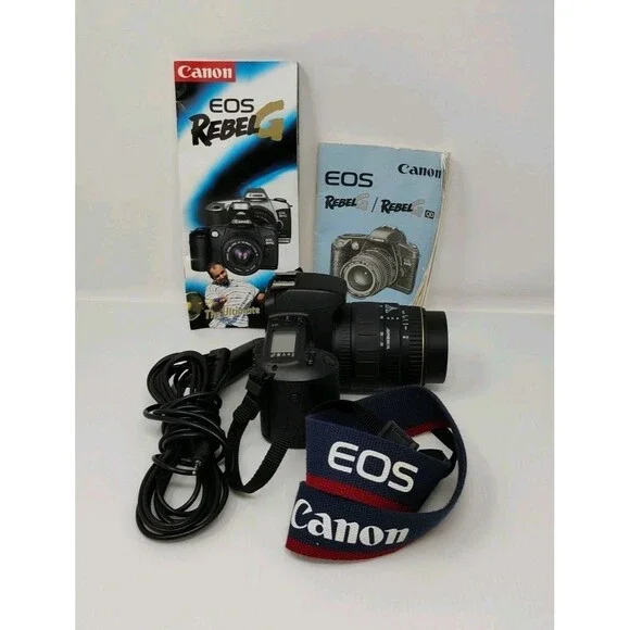 Canon EOS Rebel G 35mm SLR Film Camera w 35-80mm Lens User‎ Guide Remote Shutter