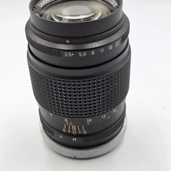 Canon FL 135mm f/3.5 Telephoto Lens Vintage Manual Focus Japan READ