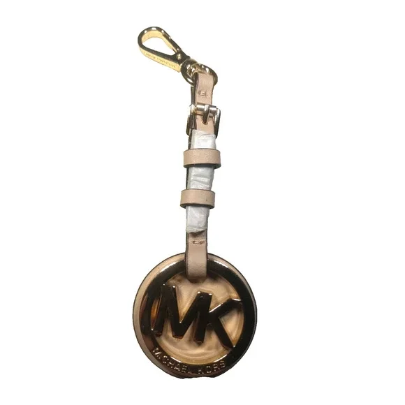 Michael Kors Purse Clip Pink Leather Gold Tone