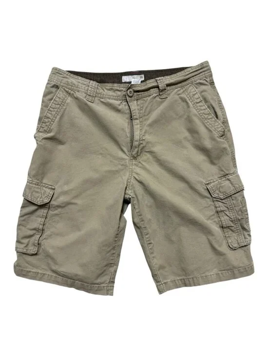 Route 66 Cargo Shorts Mens 36 Khaki Cotton Utility Casual Outdoor