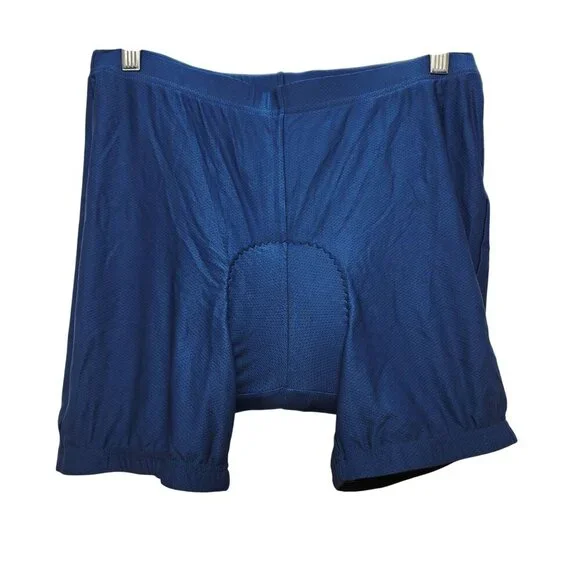 Mens Size XXL Blue Padded Cycling Shorts Breathable & Comfortable