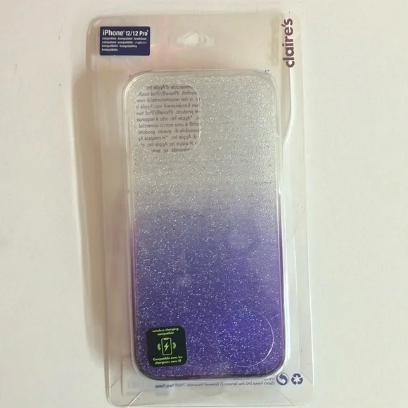 Claires iPhone 12/12 Pro Shimmer Silicone Phone Case